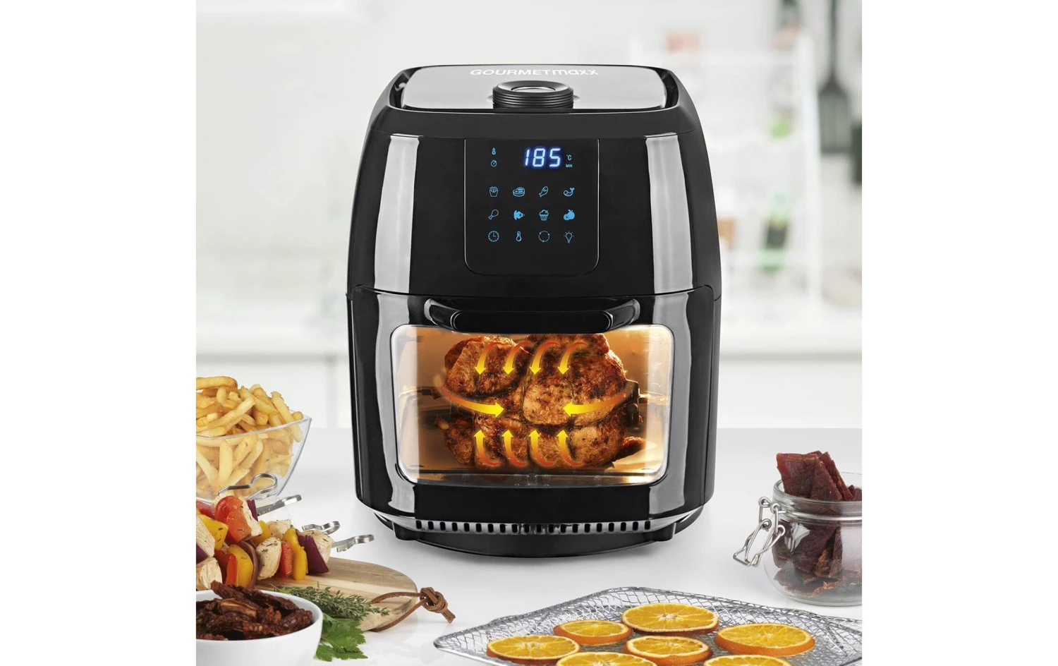 GourmetMaxx Heissluft-Fritteuse Digital 9in1 1800W - Fritteuse 3 GourmetMaxx Heissluft-Fritteuse Digital 9in1 1800W - Fritteuse – Bild 2