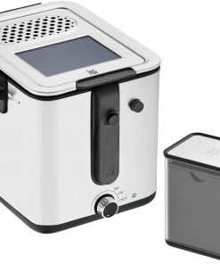 WMF Fritteuse Küchenminis Fryer & Dicer, Schwarz/Silber - Fritteuse