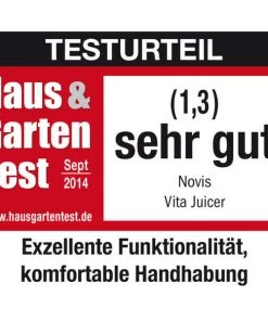 Novis VitaJuicer Set Rot - Saftpresse ⋅ Zitruspresse -Küchenutensilien Verkaufsladen 800133 3 d